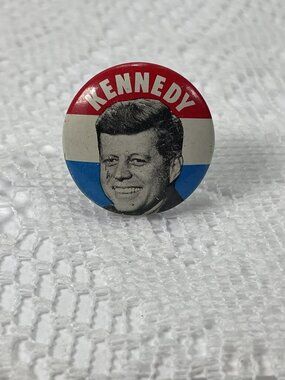 JOHN F. KENNEDY JFK for President 1" political campaign button / pin…K3